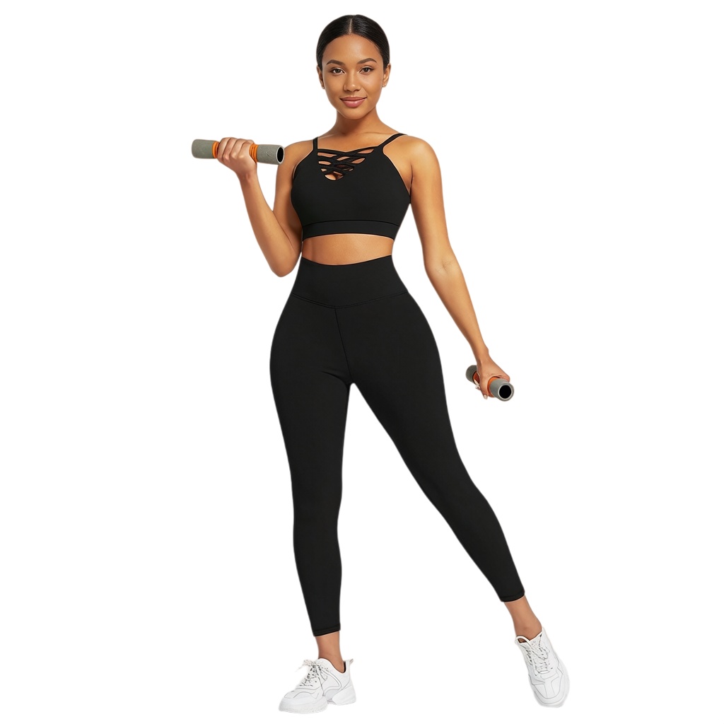Yoga Fitness Women - 3 Set Pakaian Yoga Wanita -