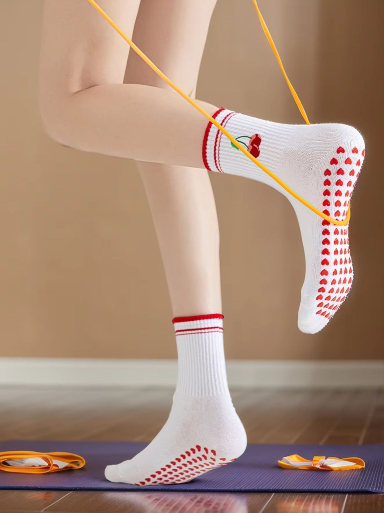 Yoga Fitness Pilates - 1 Pasang Kaus Kaki Yoga Profesional
