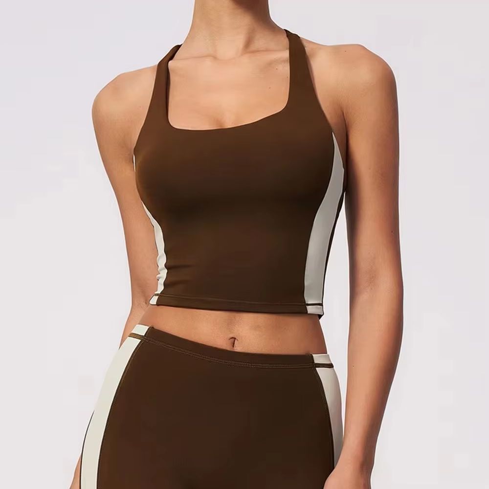 Tank Top Yoga Wanita Model Hal - Yoga Fitness Logo ulasan dan harga
