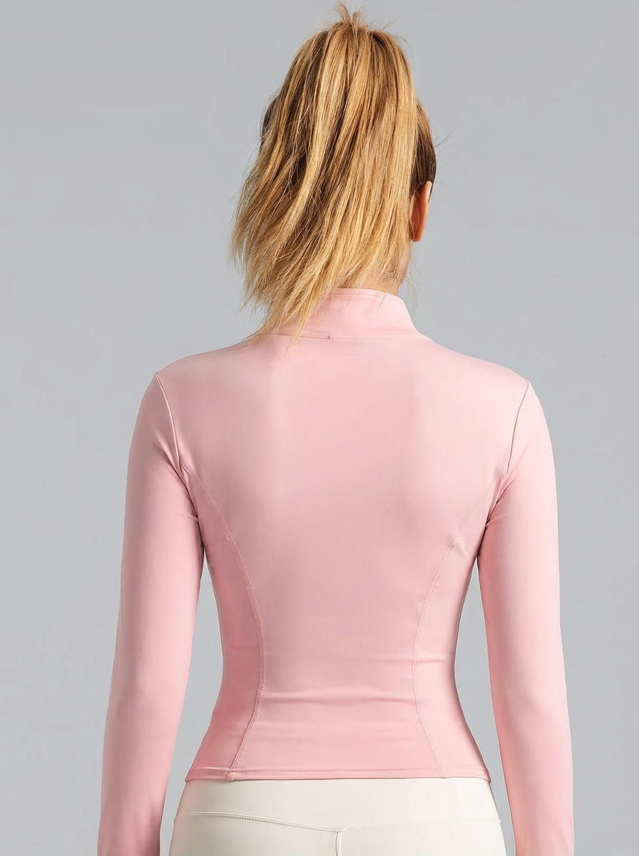 Jaket Yoga Wanita Warna Pink M - Yoga Fitness Women ulasan dan harga
