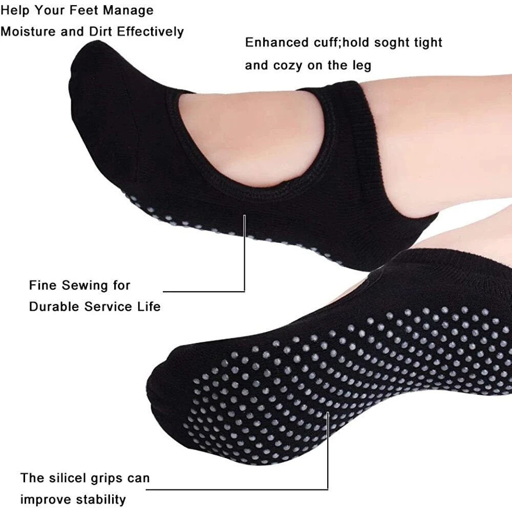 Kaus Kaki Yoga Wanita Kualitas - Yoga Fitness Pilates ulasan dan harga