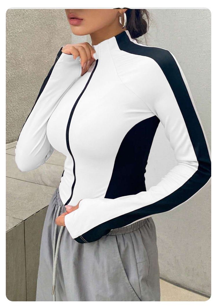 Jaket Yoga Kerah Tinggi untuk  - Yoga Fitness Women ulasan dan harga