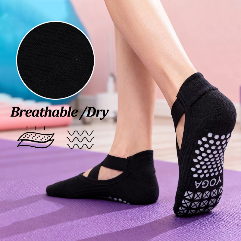 Kaus Kaki Yoga Anti Selip Wani - Yoga Fitness Pilates ulasan dan harga