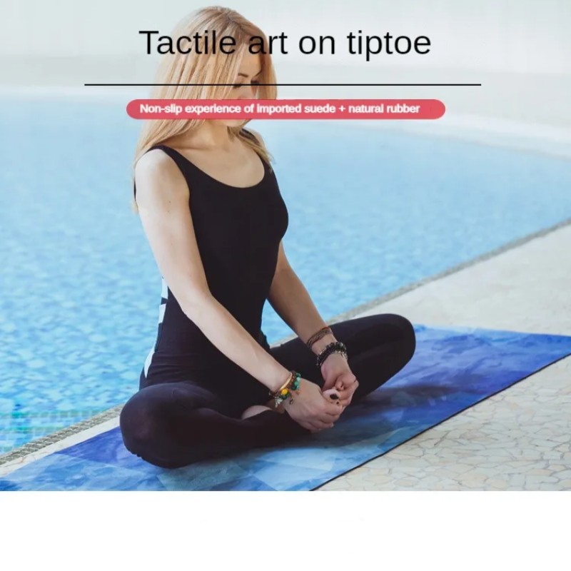 Zen Rhyme matras Yoga Suede ka - Zen Yoga Fitness ulasan dan harga