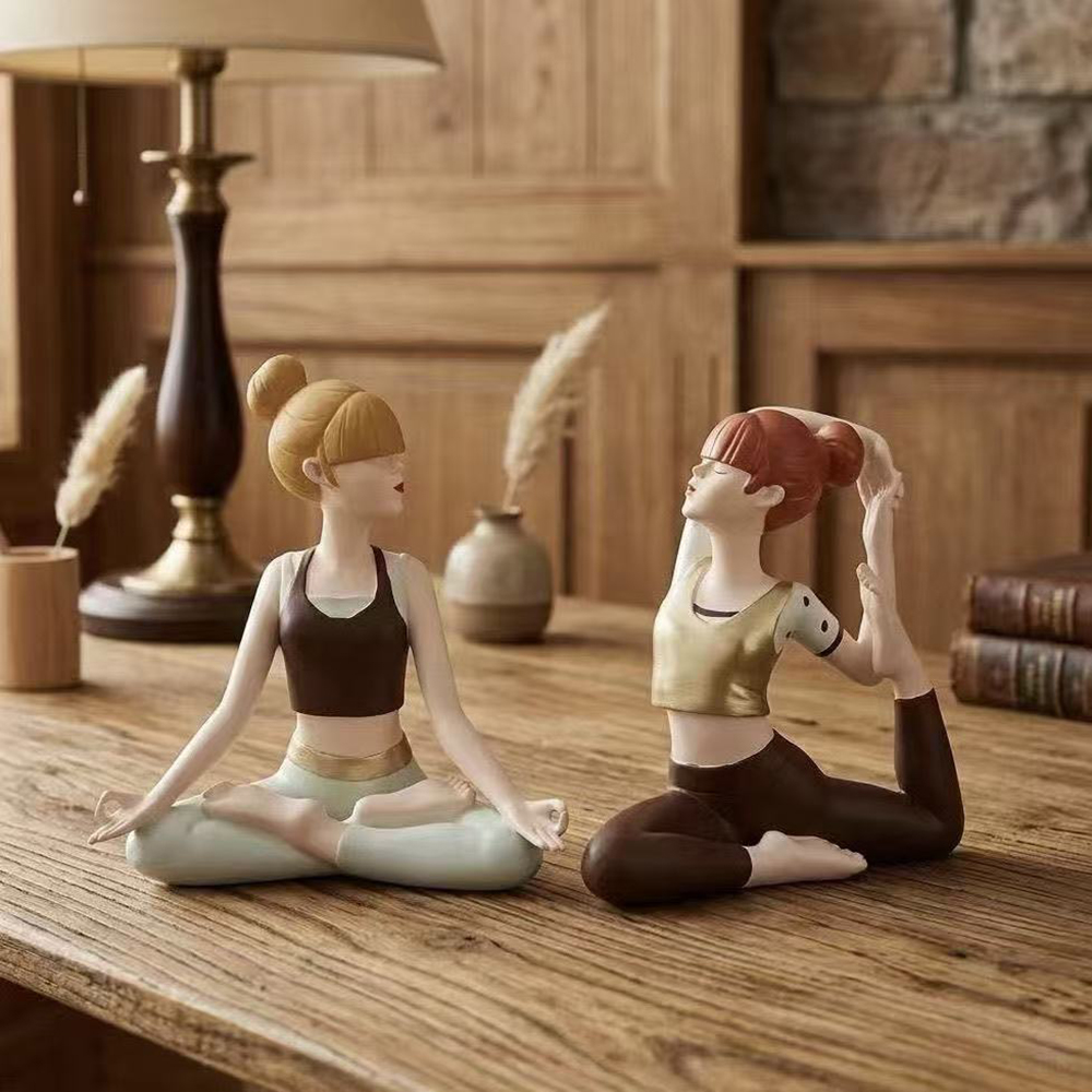 Patung Gadis Yoga, Kerajinan R - Zen Yoga Fitness ulasan dan harga